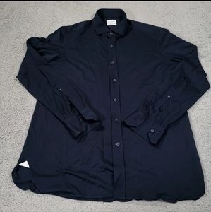 Giampaolo Shirt Mens XL Relax Long Sleeve Button Up Collar Blue